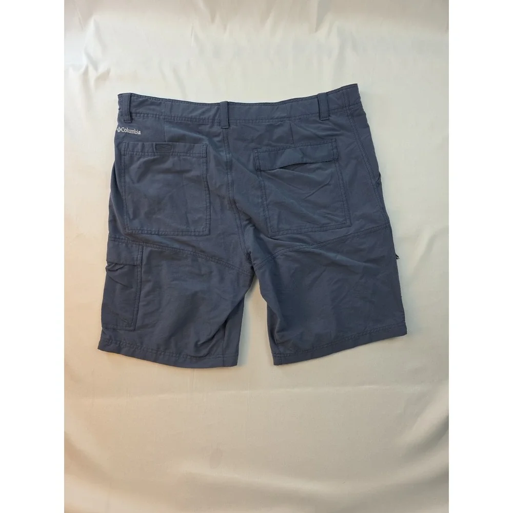 Columbia Shorts Mens 30 Grey Omni Shield Advanced Repellency Cargo Belted Hiking